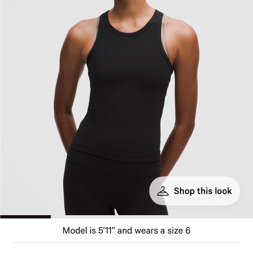 NWOT Lululemon Align Tank black size 6